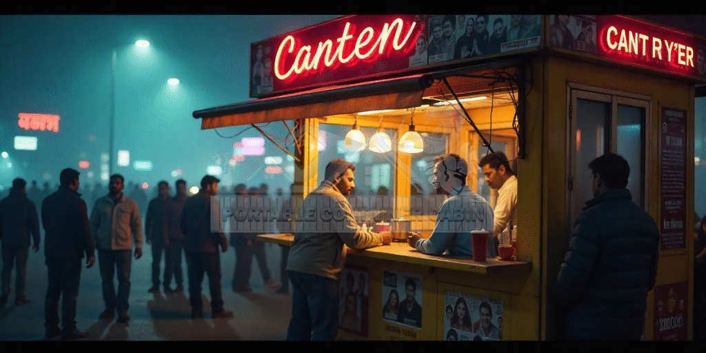 portable canteen cabins in Mumbai for sale, worksite canteen cabins Mumbai, modular canteen cabins Mumbai, prefabricated dining cabin Mumbai, construction site lunch cabin Mumbai, portablecontainercabin.com cabins, food-safe portable cabins Mumbai, mobile dining cabins for workers, hygienic canteen solutions Mumbai, best portable cabin manufacturer in Mumbai.
